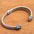 Peridot cuff bracelet, 'Ubud Spring' - Peridot Cuff Bracelet Crafted in Bali