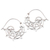 Sterling silver hoop earrings, 'Goddess Tendrils' - Openwork Swirl Sterling Silver Hoop Earrings from Bali (image 2a) thumbail