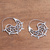 Sterling silver hoop earrings, 'Goddess Tendrils' - Openwork Swirl Sterling Silver Hoop Earrings from Bali (image 2c) thumbail