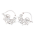 Sterling silver hoop earrings, 'Goddess Tendrils' - Openwork Swirl Sterling Silver Hoop Earrings from Bali (image 2d) thumbail