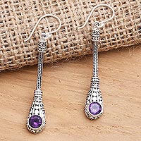 Featured review for Amethyst dangle earrings, Tears of a Goddess