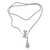 Blue topaz pendant necklace, 'Solo Dragonfly' - Blue Topaz Dragonfly Pendant Necklace from Bali