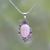 Peridot and amethyst pendant necklace, 'Beautiful Guardian' - Peridot Amethyst and Bone Pendant Necklace from Bali (image 2) thumbail