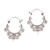 Sterling silver hoop earrings, 'Regal Celuk' - Swirl Pattern Sterling Silver Hoop Earrings from Bali (image 2a) thumbail