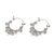Sterling silver hoop earrings, 'Regal Celuk' - Swirl Pattern Sterling Silver Hoop Earrings from Bali (image 2c) thumbail