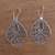 Sterling silver dangle earrings, 'Glittering Sukawati' - Handcrafted Sterling Silver Dangle Earrings from Bali (image 2b) thumbail