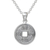 Sterling silver pendant necklace, 'Bali Aksara' - Traditional Coin Sterling Silver Pendant Necklace from Bali thumbail