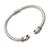 Sterling silver cuff bracelet, 'Bali Cat' - Wild Cat Sterling Silver Cuff Bracelet from Bali (image 2c) thumbail