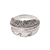 Sterling silver band ring, 'Feather Delight' - Sterling Silver Feather Band Ring from Bali thumbail