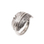 Sterling silver band ring, 'Feather Delight' - Sterling Silver Feather Band Ring from Bali (image 2d) thumbail