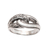 Sterling silver band ring, 'Elegant Link' - Patterned Sterling Silver Band Ring from Bali (image 2a) thumbail