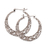 Sterling silver hoop earrings, 'Balinese River' - 925 Sterling Silver Hoop Earrings with Wire and Dot Motifs (image 2d) thumbail