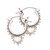 Sterling silver hoop earrings, 'Delightful Bubbles' - Bubble Pattern Sterling Silver Hoop Earrings from Bali (image 2c) thumbail