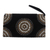 Beaded clutch, 'Circle of Beauty in Black' - Circle Pattern Beaded Clutch in Black from Bali (image 2a) thumbail