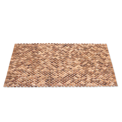 Teak wood mat, Surabya Sidewalk (48 inch)