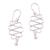 Sterling silver dangle earrings, 'Bali Current' - Wavy Sterling Silver Dangle Earrings Crafted in Bali