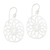 Sterling silver dangle earrings, 'Bright Future' - Brushed-Satin Sterling Silver Dangle Earrings from Bali