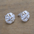 Sterling silver stud earrings, 'Balinese Fabric' - Handcrafted Sterling Silver Stud Earrings from Bali