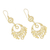 Gold plated sterling silver chandelier earrings, 'Daylight Queen' - Gold Plated Sterling Silver Chandelier Earrings