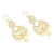 Gold plated sterling silver chandelier earrings, 'Bali Glamour' - Sterling Silver Chandelier Earrings Plated in 18k Gold (image 2c) thumbail