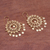 Gold plated sterling silver chandelier earrings, 'Tamiang' - 18k Gold Plated Sterling Silver Chandelier Earrings (image 2b) thumbail