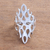 Sterling silver cocktail ring, 'Gleaming Flame' - Openwork Sterling Silver Cocktail Ring from Bali