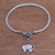 Sterling silver chain bracelet, 'Handsome Elephant' - Elephant-Themed Sterling Silver Chain Bracelet from Bali (image 2) thumbail