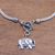 Sterling silver chain bracelet, 'Handsome Elephant' - Elephant-Themed Sterling Silver Chain Bracelet from Bali (image 2c) thumbail