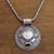 Citrine and peridot pendant necklace, 'Sukawati Guardian' - Citrine and Bone Pendant Necklace Crafted in Bali (image 2) thumbail