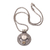 Citrine and peridot pendant necklace, 'Sukawati Guardian' - Citrine and Bone Pendant Necklace Crafted in Bali thumbail