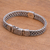 Sterling silver chain bracelet, 'Stronger' - Artisan Crafted Sterling Silver Chain Bracelet from Bali (image 2b) thumbail