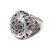 Sterling silver domed ring, 'Garden Dome' - Floral Sterling Silver Domed Ring from Bali (image 2d) thumbail