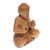 Wood sculpture, 'Buddha's Fire' - Hand-Carved Wood Sculpture of Buddha Holding Fire (image 2c) thumbail