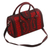 Cotton handbag, 'Banda Aceh in Crimson' - Embroidered Cotton Handbag in Crimson and Black from Bali