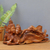 Wood sculpture, 'Rama and Sita Reclining' - Hand-Carved Rama and Sita Sculpture from Bali (image 2) thumbail