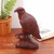Wood sculpture, 'Noble Eagle' - Hand-Carved Suar Wood Eagle Sculpture from Bali thumbail