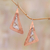 Sterling silver and copper drop earrings, 'Modern Vision' - Modern Copper and Sterling Silver Drop Earrings from Bali thumbail