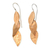 Copper dangle earrings, 'Modern Glisten' - Modern Copper Dangle Earrings Handcrafted in Bali (image 2a) thumbail