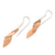 Copper dangle earrings, 'Modern Glisten' - Modern Copper Dangle Earrings Handcrafted in Bali (image 2b) thumbail