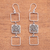 Sterling silver dangle earrings, 'Gorgeous Squares' - Square Sterling Silver Dangle Earrings from Bali