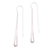 Sterling silver drop earrings, 'Brushed Classic' - Brushed-Satin Sterling Silver Drop Earrings from Bali