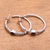 Amethyst half-hoop earrings, 'Beautiful Loops' - Amethyst Half-Hoop Earrings Crafted in Bali