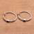 Amethyst half-hoop earrings, 'Beautiful Loops' - Amethyst Half-Hoop Earrings Crafted in Bali