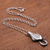 Men's sterling silver pendant necklace, 'Mighty Cobra' - Men's Sterling Silver Cobra Snake Pendant Necklace from Bali (image 2b) thumbail