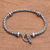 Sterling silver chain bracelet, 'Snake Scales' - Sterling Silver Naga Chain Bracelet from Bali (image 2) thumbail
