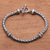 Sterling silver chain bracelet, 'Snake Scales' - Sterling Silver Naga Chain Bracelet from Bali