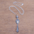 Sterling silver pendant necklace, 'Ubud Garden' - Vine Motif Sterling Silver Pendant Necklace from Bali
