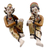 Keramikskulpturen, (Paar) - Keramische entspannende Loro Blonyo-Skulpturen aus Java (Paar)