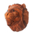 Wood mask, 'Pensive Lion' - Hand Carved Lion Wall Mask in Suar Wood from Bali (image 2b) thumbail