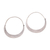 Sterling silver hoop earrings, 'Crescent Soul' - Modern Sterling Silver Hoop Earrings from Bali (image 2a) thumbail